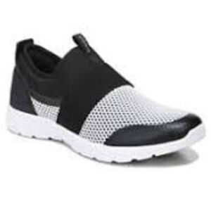 Vionic Camrie Slip-On Mesh Sneakers Shoes Black/White Womens Size‎ 7